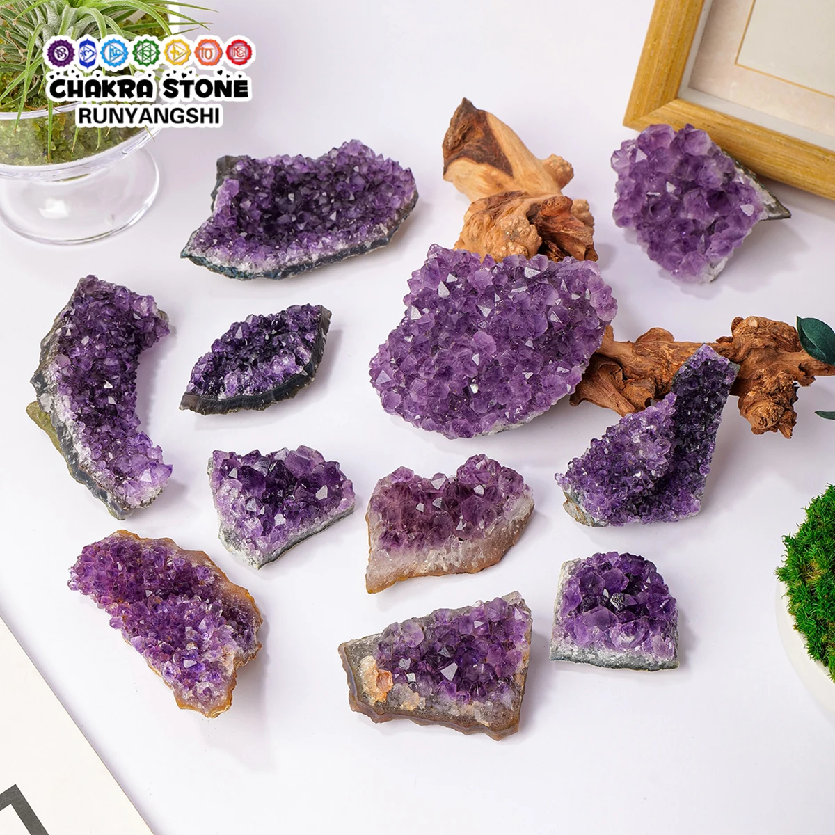 Natural Amethyst Cluster Irregular Shape Mineral Specimen For Home Decoration Christmas Halloween Gifts
Natural Amethyst Cluster Irregular Shape Mineral Specimen For Home Decoration Christmas Halloween Gifts