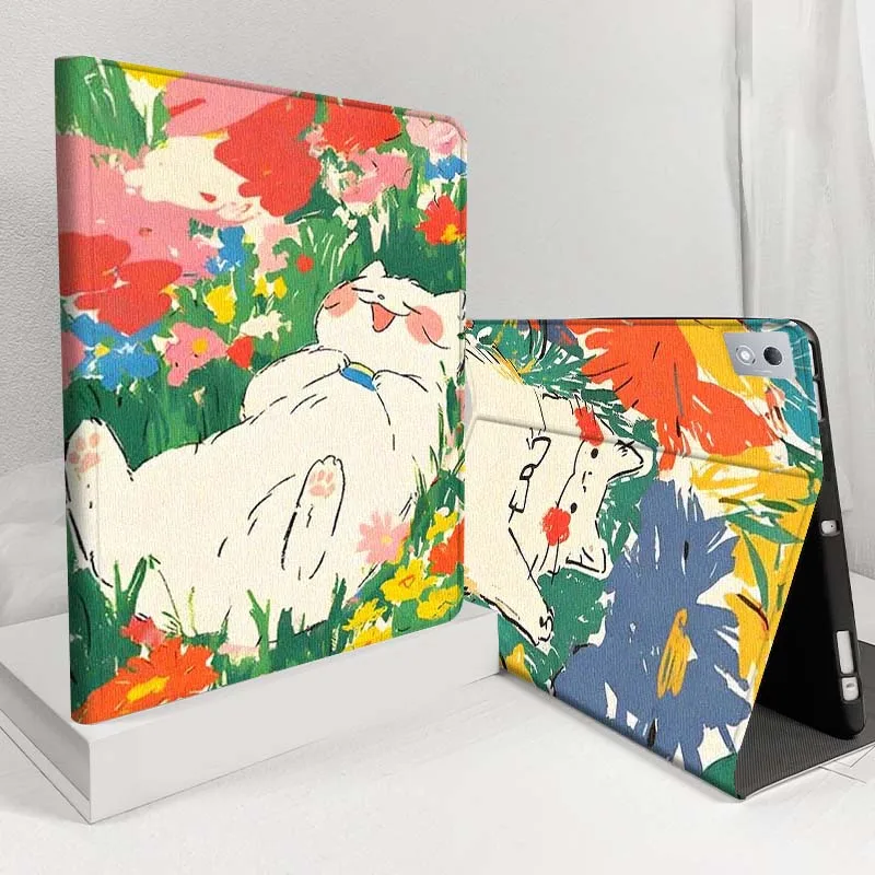 Cat Flower Sea Illustration For Lenovo Pad Tab Legion Xiaoxin Y900 Y700 K10 M10 P11 3rd Pro GT Plus Gen Cover Tablet Case
Cat Flower Sea Illustration For Lenovo Pad Tab Legion Xiaoxin Y900 Y700 K10 M10 P11 3rd Pro GT Plus Gen Cover Tablet Case