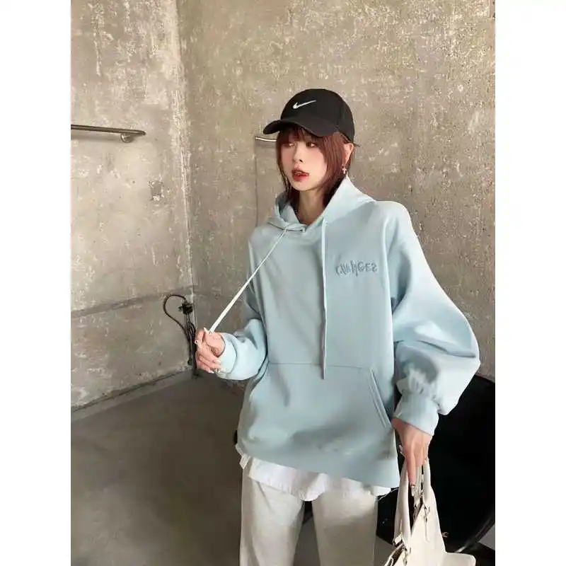 Medium And Long Women's Sweater Lazy Wind Shirt Spring New Fashion Casual Comfortable Cotton Hoodie Sleeveless Belted Waist
Medium And Long Women's Sweater Lazy Wind Shirt Spring New Fashion Casual Comfortable Cotton Hoodie Sleeveless Belted Waist