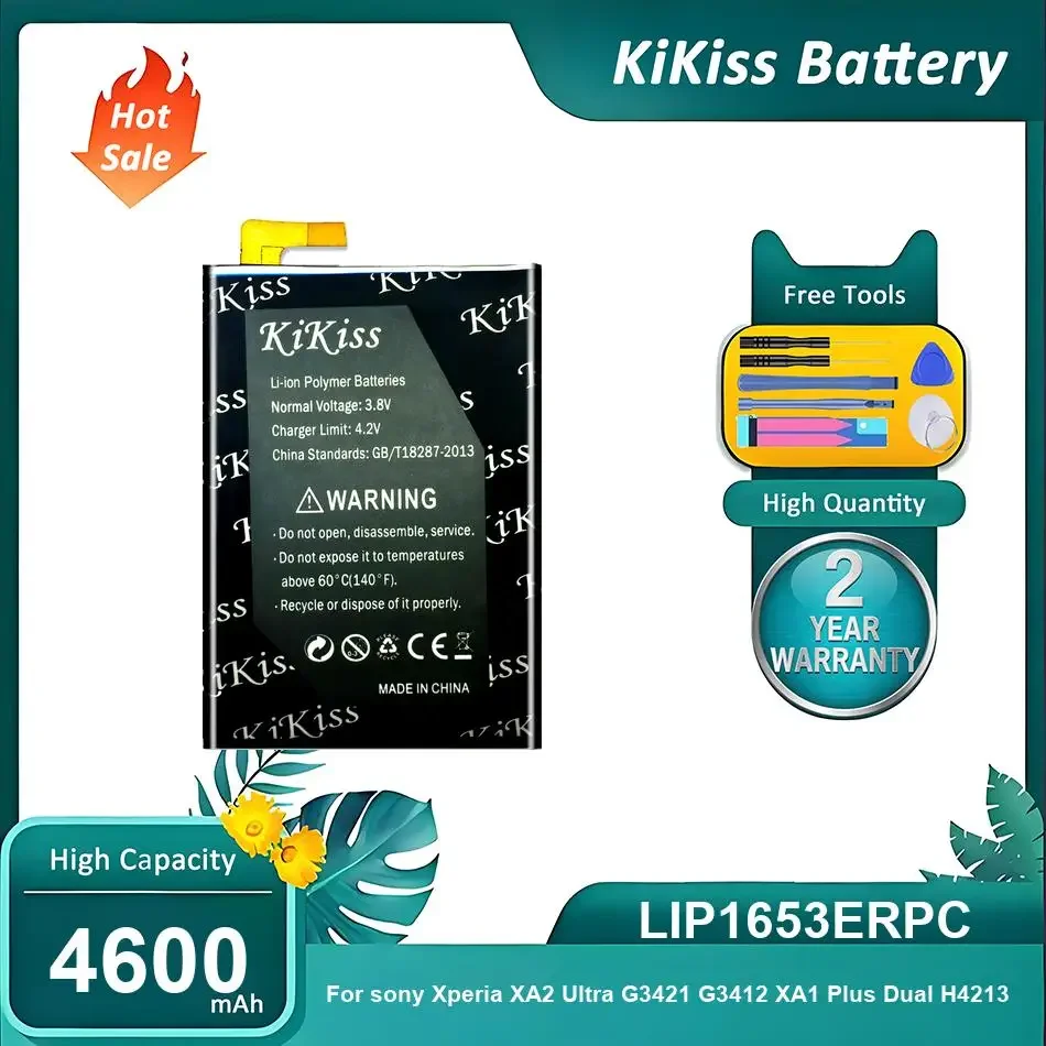 Li-ion Polymer Mobile Phone Battery For sony Xperia XA2 Ultra G3421 G3412 XA1 Plus Dual H4213,LIP1653ERPC,4600mAh
Li-ion Polymer Mobile Phone Battery For sony Xperia XA2 Ultra G3421 G3412 XA1 Plus Dual H4213,LIP1653ERPC,4600mAh
