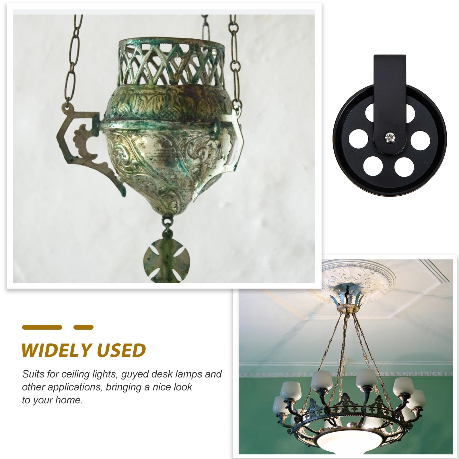 Retro Black Pulley Wheel Minimalist Design for Wall Lamps and Pendants Outdoor Indoor Decor 120cm Cable Pulley
Retro Black Pulley Wheel Minimalist Design for Wall Lamps and Pendants Outdoor Indoor Decor 120cm Cable Pulley