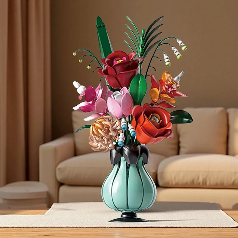 2026 New Hot Sale 3D Flower Bouquet Building Blocks Toy with Vase Home Decor Kids DIY Assembly Toys Flower Bouquet Bricks Gifts
2026 New Hot Sale 3D Flower Bouquet Building Blocks Toy with Vase Home Decor Kids DIY Assembly Toys Flower Bouquet Bricks Gifts