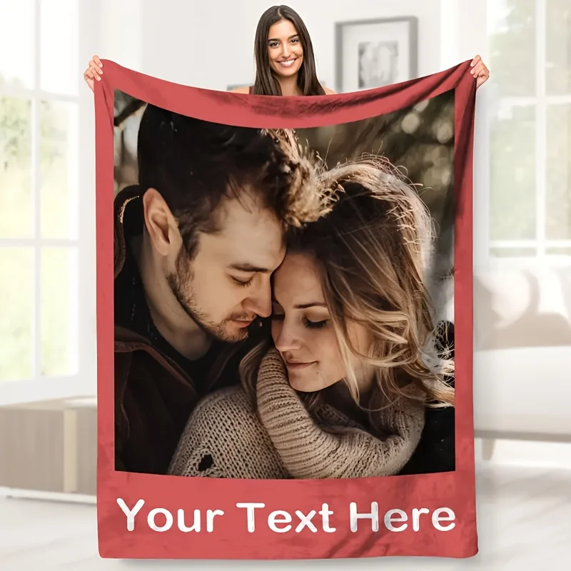 Customized Photo and Text Flannel Shawl Blanket - Soft and Comfortable, Suitable for All Seasons, Family, Friends 
Customized Photo and Text Flannel Shawl Blanket - Soft and Comfortable, Suitable for All Seasons, Family, Friends
