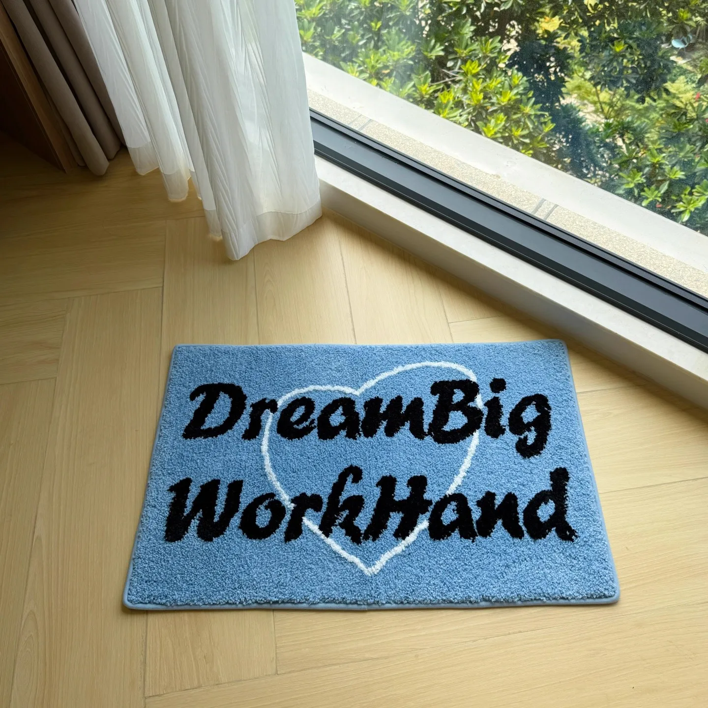 Blue Soft Flocking Carpet Bathroom Bedroom Door Mat Simple Style Living Room Decorative Rug American Retro Washable Rectangular
Blue Soft Flocking Carpet Bathroom Bedroom Door Mat Simple Style Living Room Decorative Rug American Retro Washable Rectangular