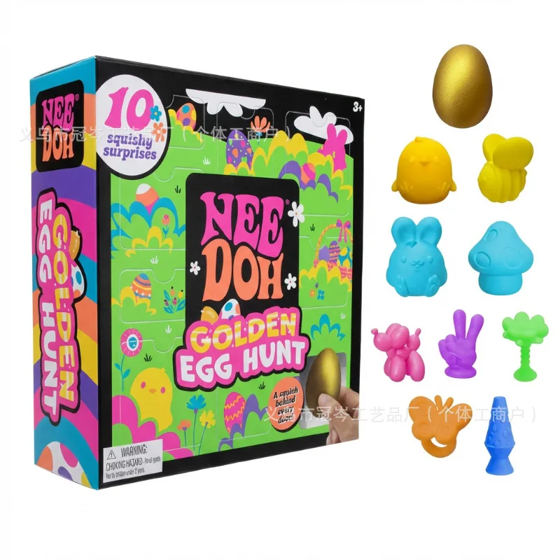 New product NeeDoh Golden Egg Treasure Hunting Game-Easter Fingertip Gyro Toy Box Pressure-resistant sensory extrusion toy
New product NeeDoh Golden Egg Treasure Hunting Game-Easter Fingertip Gyro Toy Box Pressure-resistant sensory extrusion toy