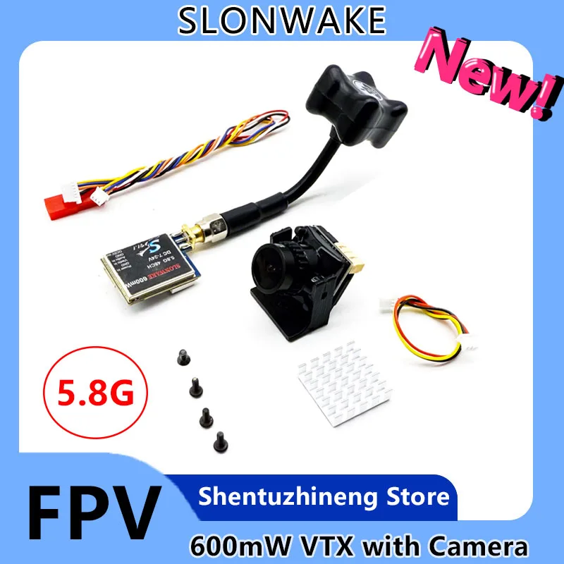 5.8G FPV Set SLONWAKE TS5823 600mW transmitter and 1/3 CMOS 1800TVL Mini Camera 2.1mm Lens For RC Racing Drone Car Part
5.8G FPV Set SLONWAKE TS5823 600mW transmitter and 1/3 CMOS 1800TVL Mini Camera 2.1mm Lens For RC Racing Drone Car Part