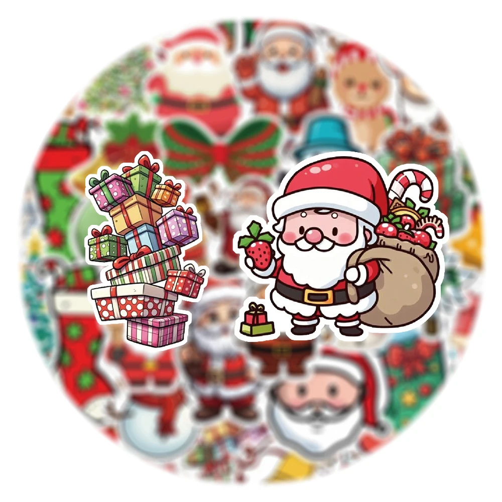 10/30/50pcs Classic Retro Cute Christmas Santa Claus Stickers Snowman Elk Cartoon Decals Guitar Phone Laptop Sticker Wholesale
10/30/50pcs Classic Retro Cute Christmas Santa Claus Stickers Snowman Elk Cartoon Decals Guitar Phone Laptop Sticker Wholesale