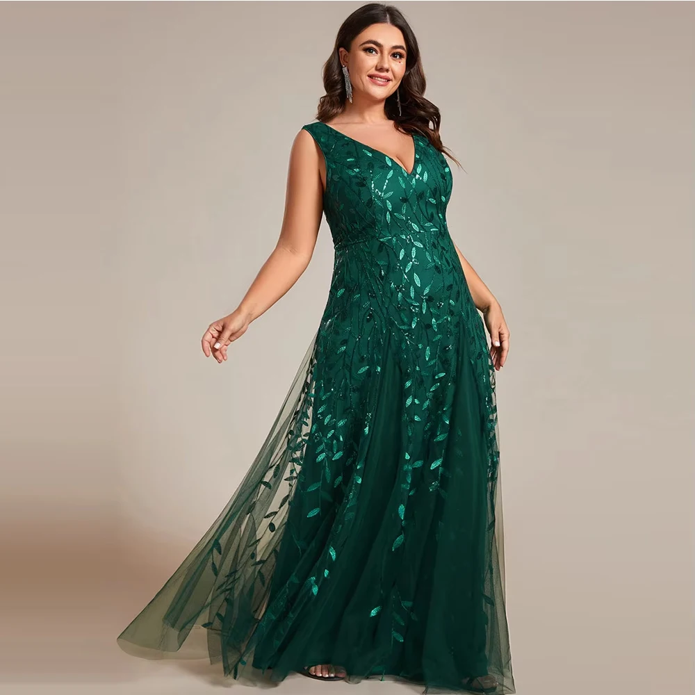 BAZIIINGAAA Party Dress Plus Shiny V-Neck Sequin Sleeveless Evening Dress with Tulle Evening Dresses
BAZIIINGAAA Party Dress Plus Shiny V-Neck Sequin Sleeveless Evening Dress with Tulle Evening Dresses