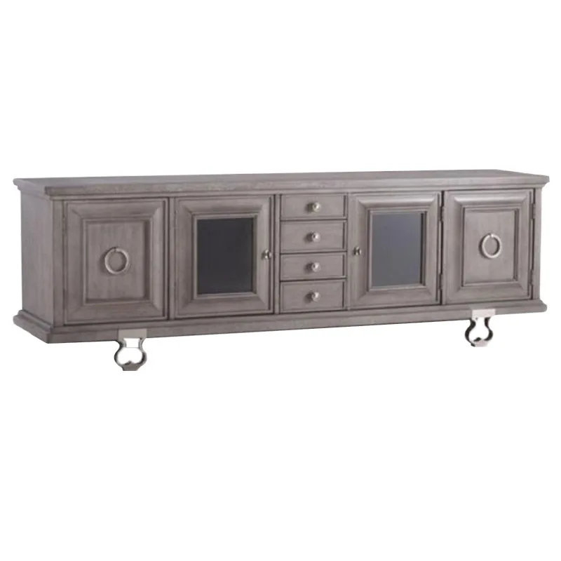 American furniture TV cabinet light luxury antique old solid wood carving metal foot TV cabinet
American furniture TV cabinet light luxury antique old solid wood carving metal foot TV cabinet