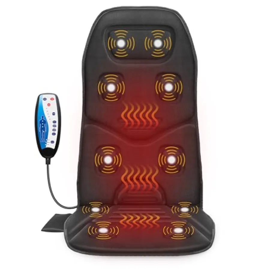 Vibration Back Massager Seat Cushion with Heat 10 Motors Massage Chair Pad for Office/Home Use Red Pain Relief and Relaxation G
Vibration Back Massager Seat Cushion with Heat 10 Motors Massage Chair Pad for Office/Home Use Red Pain Relief and Relaxation G