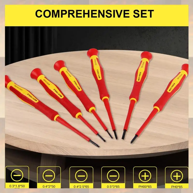 Flash Trend Portable With Case Magnetic 1000V Car Repair Tool Convenient Insulated Screwdriver Set 6Pcs/Set
Flash Trend Portable With Case Magnetic 1000V Car Repair Tool Convenient Insulated Screwdriver Set 6Pcs/Set