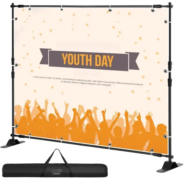 10x8 ft Adjustable Background Bracket with Handbag - Sturdy for Party, Wedding, Photo Booth, Trade Show, Perfect for Backdrop
10x8 ft Adjustable Background Bracket with Handbag - Sturdy for Party, Wedding, Photo Booth, Trade Show, Perfect for Backdrop