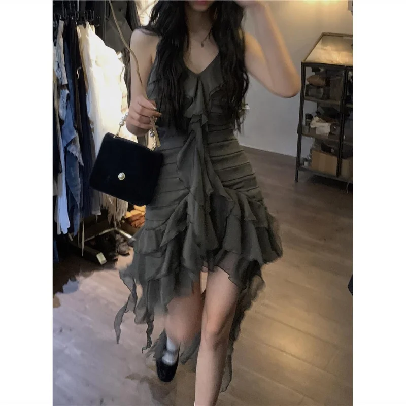 HOUZHOU Vintage Y2k Cocktail Dresses Women Sexy Party Slip Short Dress Korean Fashion Grunge Streetwear Aesthetic Beach Sundress
HOUZHOU Vintage Y2k Cocktail Dresses Women Sexy Party Slip Short Dress Korean Fashion Grunge Streetwear Aesthetic Beach Sundress