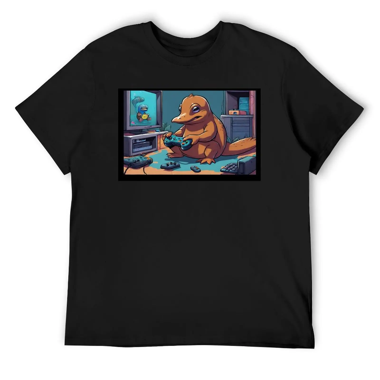 Platypus Gamer T-Shirt cotton graphic tees vintage hippie clothes tee shirts for men
Platypus Gamer T-Shirt cotton graphic tees vintage hippie clothes tee shirts for men