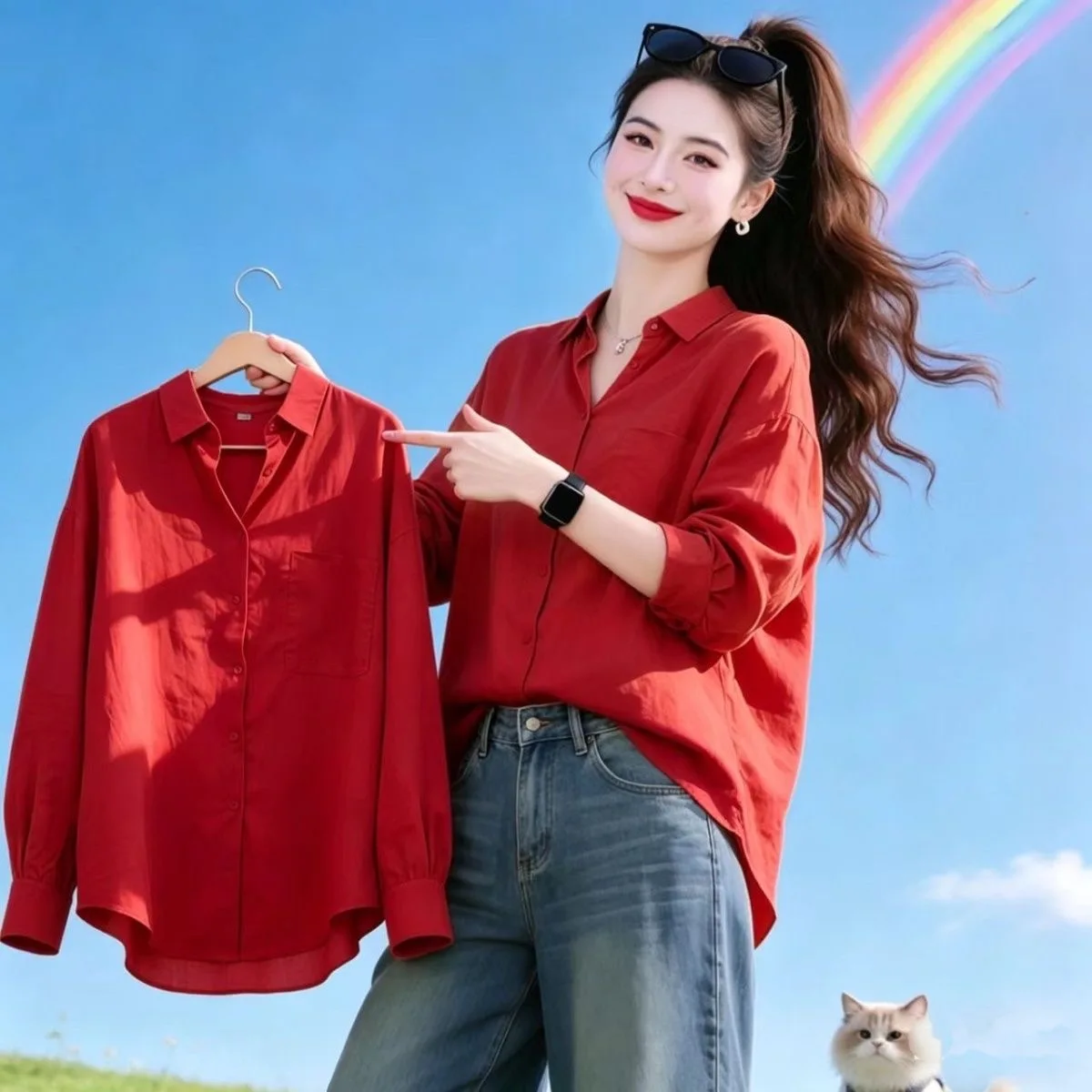Sunset Yellow Collar Shirt Regular Style Women's Top Trendy Spring Autumn New Arrival Comfortable Breathable Long Sleeve
Sunset Yellow Collar Shirt Regular Style Women's Top Trendy Spring Autumn New Arrival Comfortable Breathable Long Sleeve