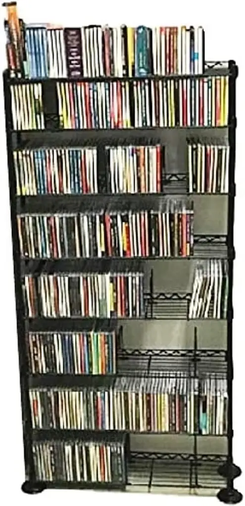 Музыкальная стойка для компакт-дисков, DVD, проволочные полки, 8-уровневая стальная мультимедийная стойка, стальной металлический держатель для фильмов VHS, склад, регулируемые книги
Музыкальная стойка для компакт-дисков, DVD, проволочные полки, 8-уровневая стальная мультимедийная стойка, стальной металлический держатель для фильмов VHS, склад, регулируемые книги