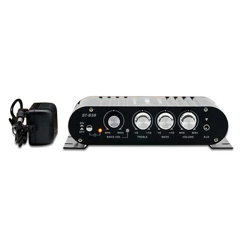 ZIZI ST-838 Audio Amplifier Black Mini Amplifier Hifi Audio Amplifier Fm Radio Mini Hifi Audio Power Amplifier
ZIZI ST-838 Audio Amplifier Black Mini Amplifier Hifi Audio Amplifier Fm Radio Mini Hifi Audio Power Amplifier