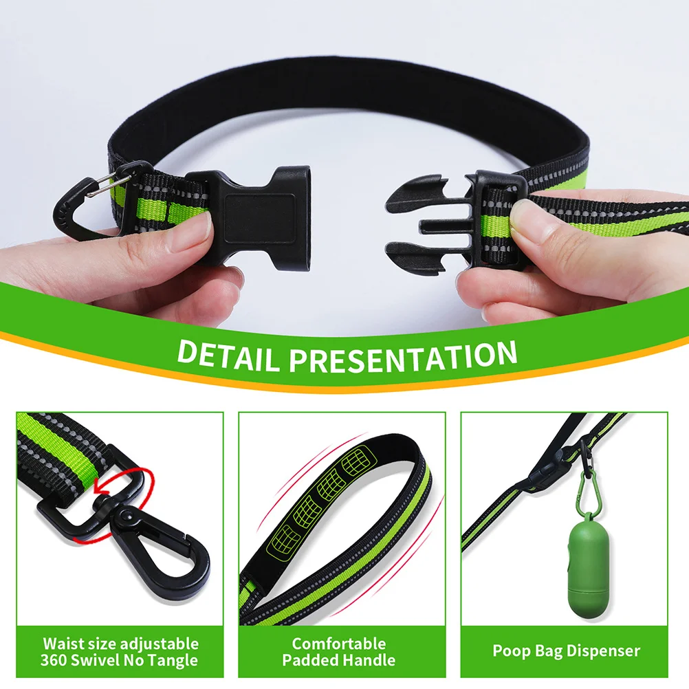 Fluorescent Green Dog Walking Belt Nylon Reflective Hands Free Leash Waist Design for Running Hiking Traffic Control
Fluorescent Green Dog Walking Belt Nylon Reflective Hands Free Leash Waist Design for Running Hiking Traffic Control