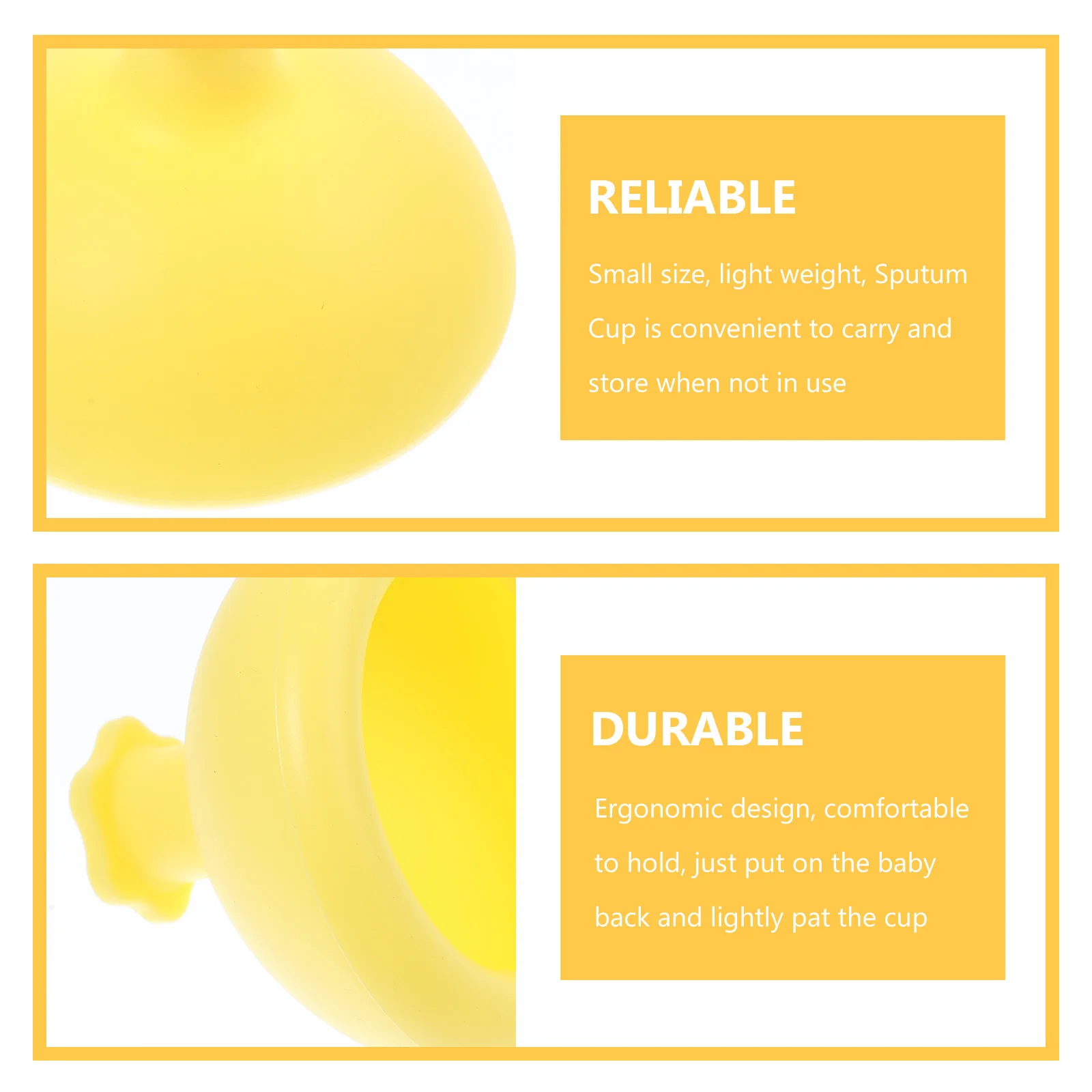 Silicone Palm Chest Percussion Cup Yellow Small Size Light Weight Baby Accessories Mucus Removal Device Phlegm Remover Back
Silicone Palm Chest Percussion Cup Yellow Small Size Light Weight Baby Accessories Mucus Removal Device Phlegm Remover Back