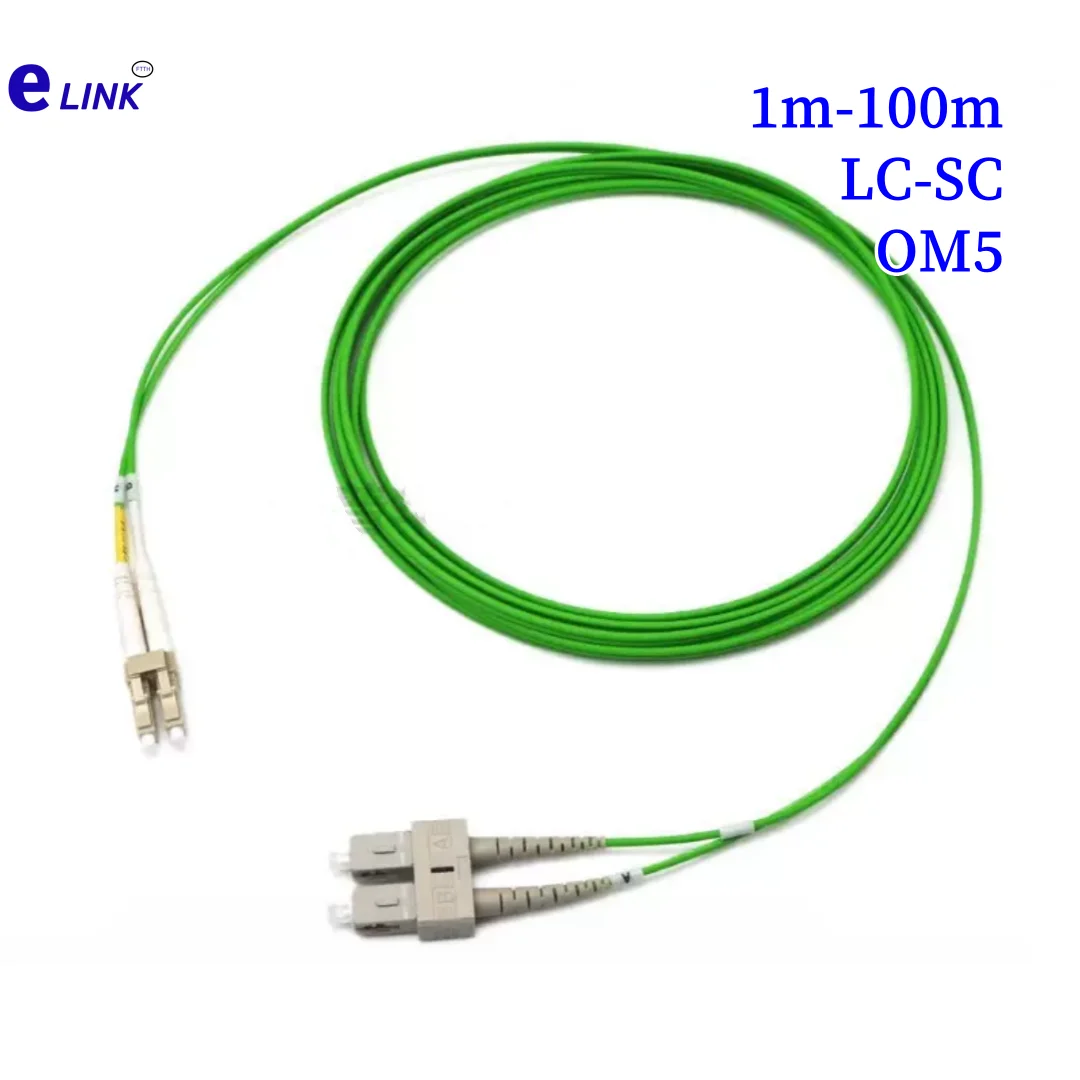 OM5 duplex Patchcord LC-SC fiber optic cable 20m 30m 50m10m SC-LC optical fibre jumper FTTH ELINK
OM5 duplex Patchcord LC-SC fiber optic cable 20m 30m 50m10m SC-LC optical fibre jumper FTTH ELINK
