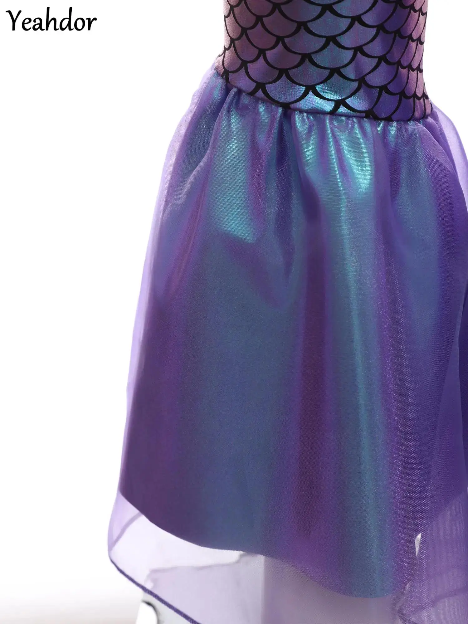 Girls Cosplay Mermaid Jumpsuit Sleeveless Fish Scales Print Flared Pants Mermaid Bodysuit Halloween Mermaid Theme Party Dress Up
Girls Cosplay Mermaid Jumpsuit Sleeveless Fish Scales Print Flared Pants Mermaid Bodysuit Halloween Mermaid Theme Party Dress Up