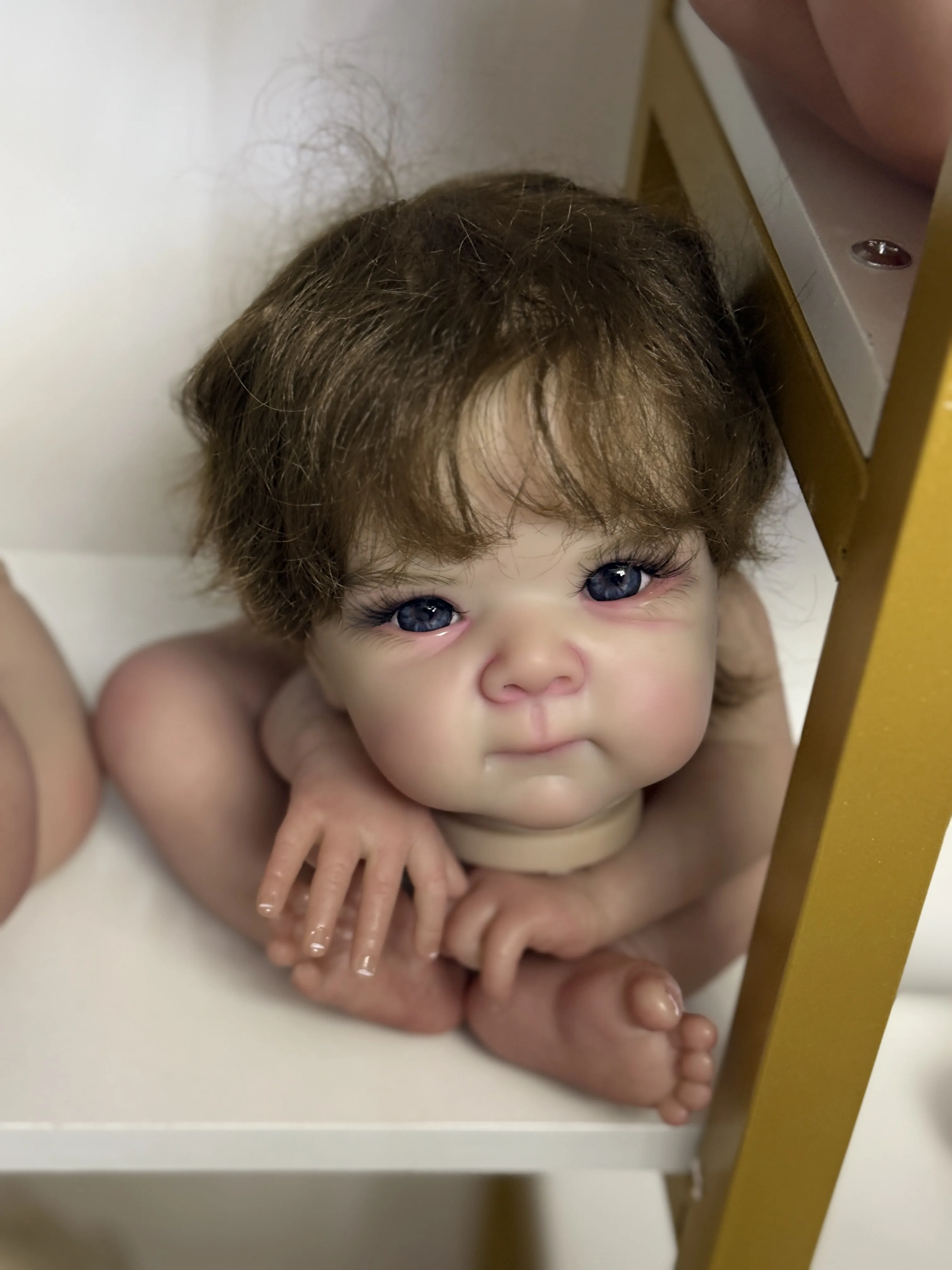 FBBD на заказ, ограниченная поставка, 19 дюймов, Reborn Baby Bettie с ручной росписью волос, комплект, часть «сделай сам», рождественский подарок
FBBD на заказ, ограниченная поставка, 19 дюймов, Reborn Baby Bettie с ручной росписью волос, комплект, часть «сделай сам», рождественский подарок