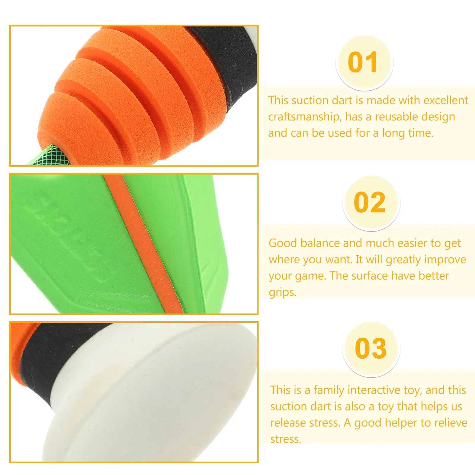 EVA Suction Toy Kids Reusable Design Safe Family Play Outdoor Toys Suction Cup Tossing
EVA Suction Toy Kids Reusable Design Safe Family Play Outdoor Toys Suction Cup Tossing