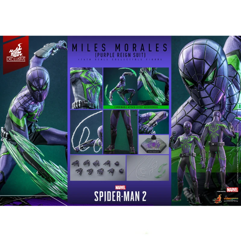 In Stock HotToys VGM68 Spider-Man Miles Morales Purple Reign Suit 1/6 Anime Action Figure Toy Gift Model Collection Hobbies
In Stock HotToys VGM68 Spider-Man Miles Morales Purple Reign Suit 1/6 Anime Action Figure Toy Gift Model Collection Hobbies