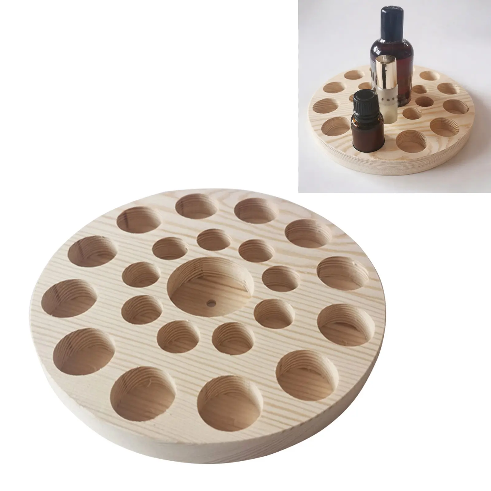 22 Grids Round Wooden Essential Oil Storage Tray Nail Polish Bottle Display Stand Organizer Holder Acrylic Plate Aroma
22 Grids Round Wooden Essential Oil Storage Tray Nail Polish Bottle Display Stand Organizer Holder Acrylic Plate Aroma