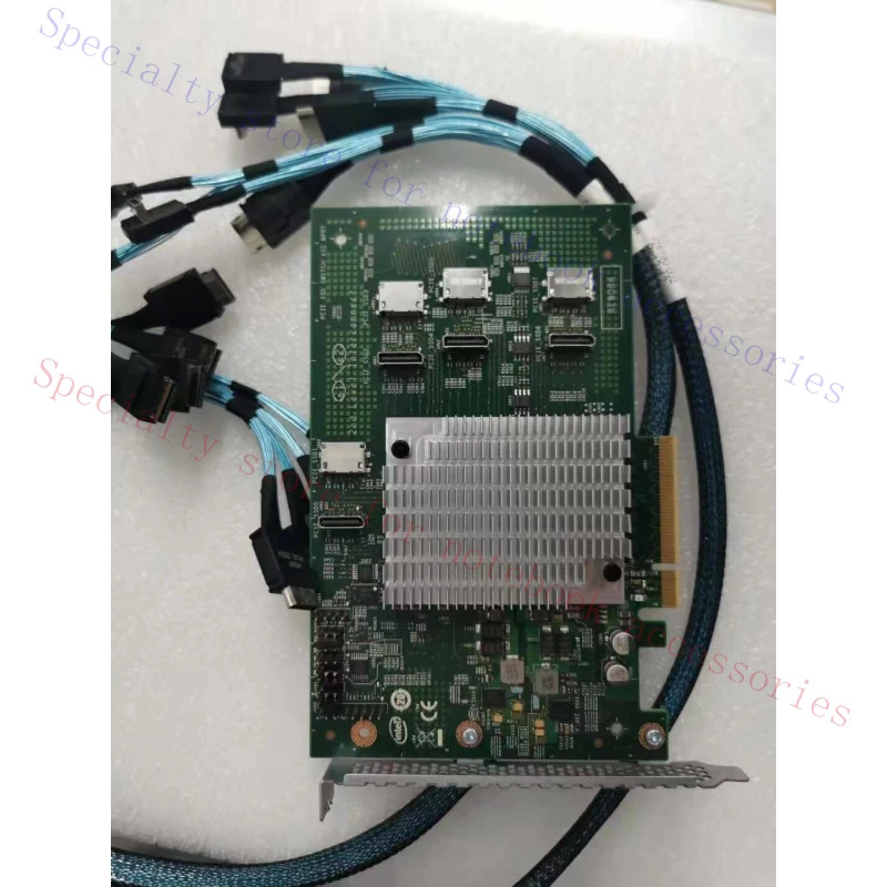 R+ For Intel AXXP3SWX08080 Accessory 8Port PCI Express Gen3 Switch AIC 8x NVMe +Cable
R+ For Intel AXXP3SWX08080 Accessory 8Port PCI Express Gen3 Switch AIC 8x NVMe +Cable
