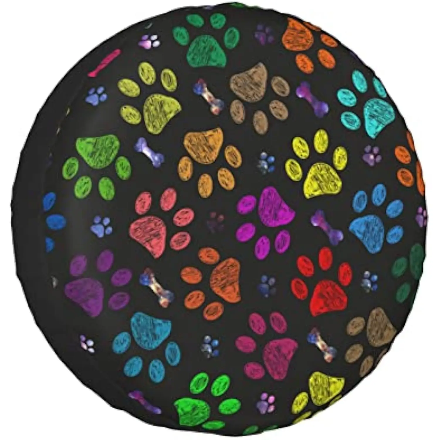 Colorful Dog Paw Print Spare Tire Cover Weatherproof Protector for SUV Truck Camper Jeep Accessories
Colorful Dog Paw Print Spare Tire Cover Weatherproof Protector for SUV Truck Camper Jeep Accessories