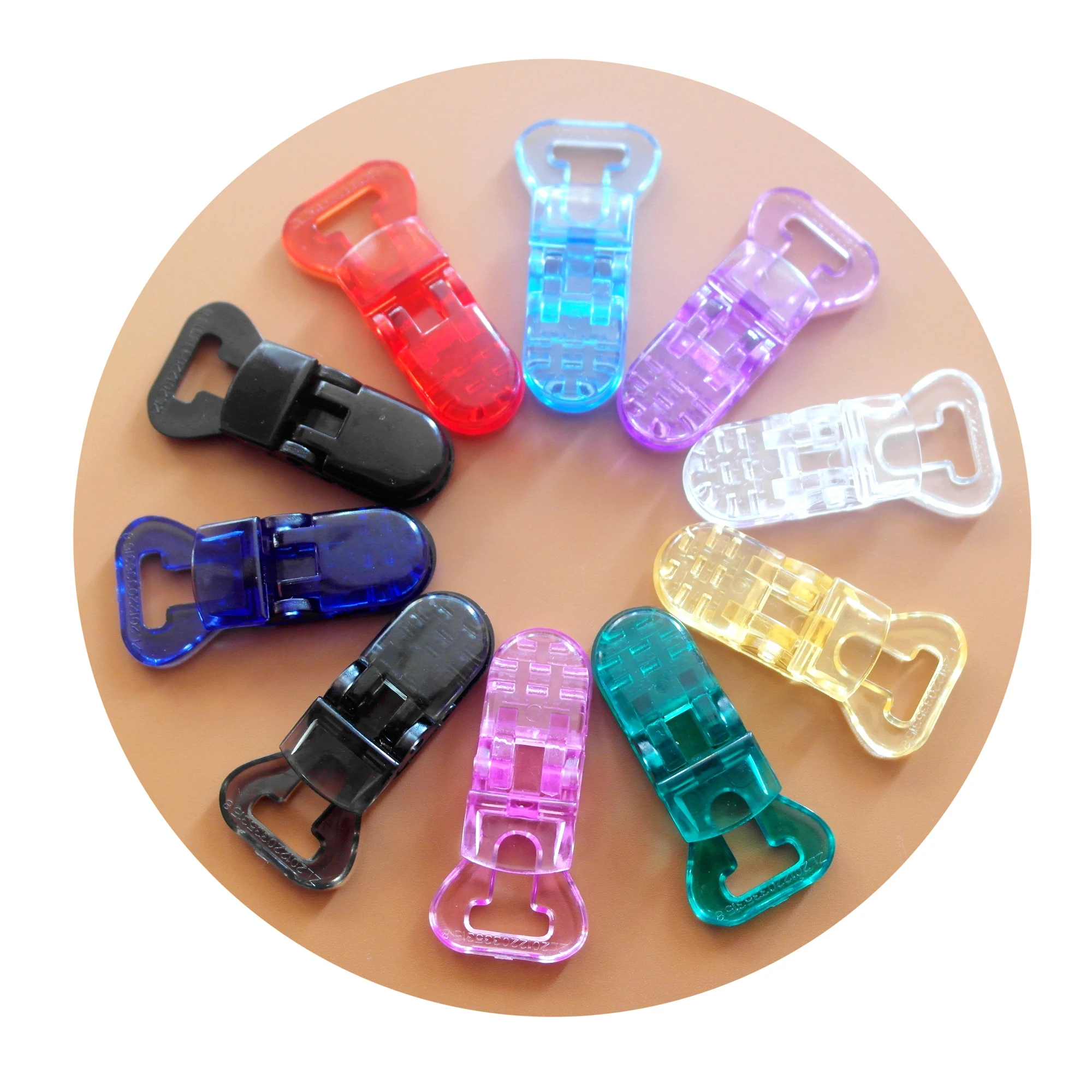 Sutoyuen 100pcs 10mm Transparent Plastic Baby Pacifier Clips /Clear Mam Baby Dummy Clips Chain Keeper Holder for Babie 10 Colors
Sutoyuen 100pcs 10mm Transparent Plastic Baby Pacifier Clips /Clear Mam Baby Dummy Clips Chain Keeper Holder for Babie 10 Colors