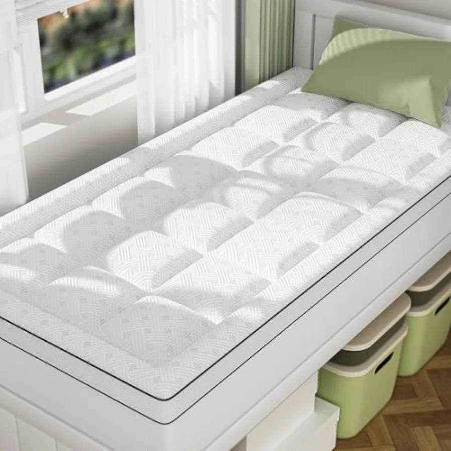 College Dorm Room Essentials Mattress Topper, Pillow Top Mattress Topper Bamboo Rayon Cover, Breathable Mattress Pad, 21" Deep
College Dorm Room Essentials Mattress Topper, Pillow Top Mattress Topper Bamboo Rayon Cover, Breathable Mattress Pad, 21" Deep