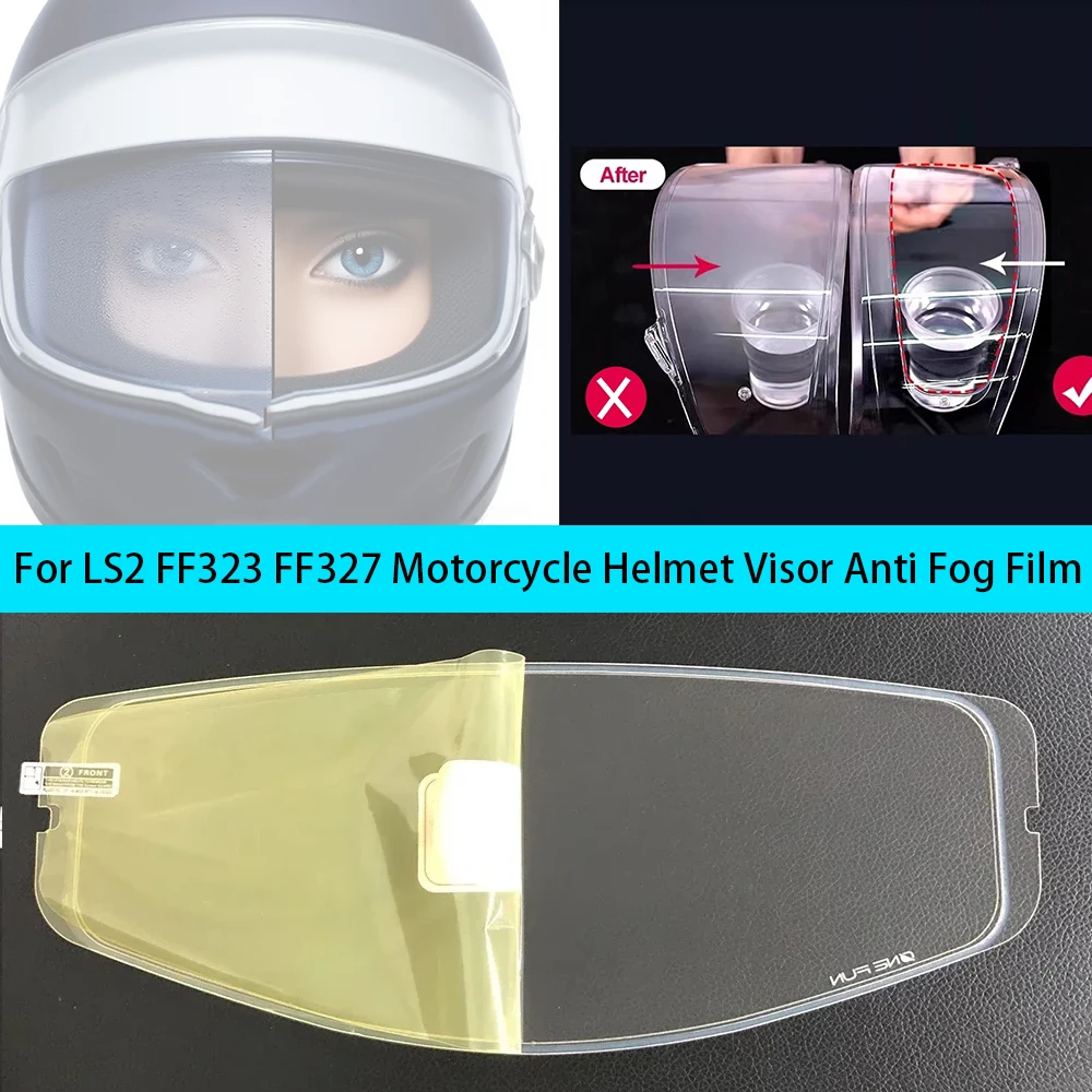 For LS2 FF323 FF327 Helmet Visor Anti Fog Film Motorcycle Helmet Antifog Lens Film Accessories
For LS2 FF323 FF327 Helmet Visor Anti Fog Film Motorcycle Helmet Antifog Lens Film Accessories