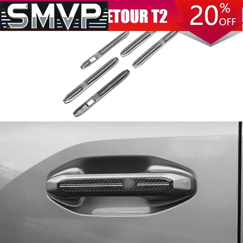 For JETOUR Traveler T2 2023-2024 Car Interior Door Wrist Carbon Fiber Stickers Car Outer Handle Decorative Stickers
For JETOUR Traveler T2 2023-2024 Car Interior Door Wrist Carbon Fiber Stickers Car Outer Handle Decorative Stickers