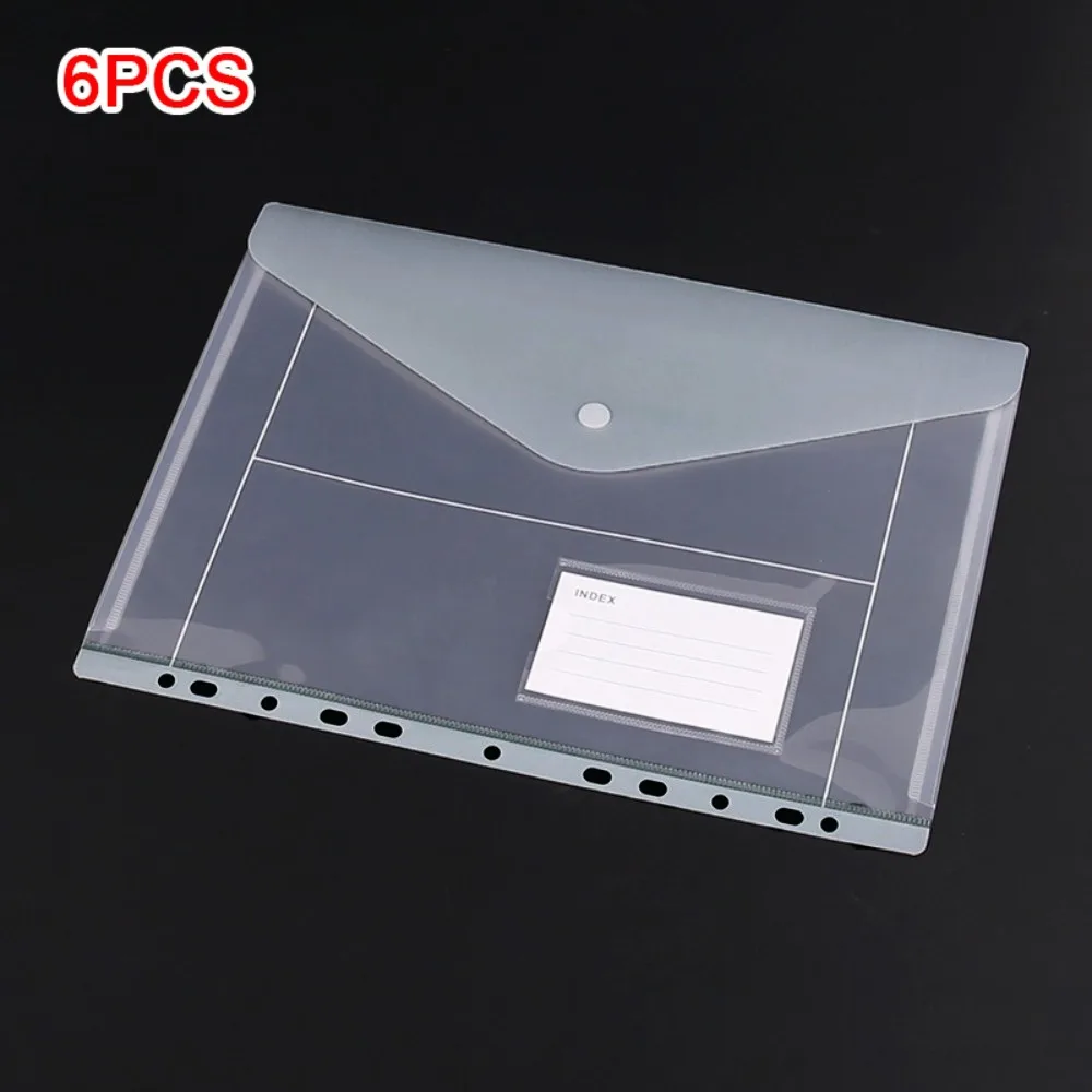 6 pcs Simple Design Plastic Binder Folders A4 11 Holes Punched Pockets Clear Snap Closure Label Loose-Leaf Home Office
6 pcs Simple Design Plastic Binder Folders A4 11 Holes Punched Pockets Clear Snap Closure Label Loose-Leaf Home Office