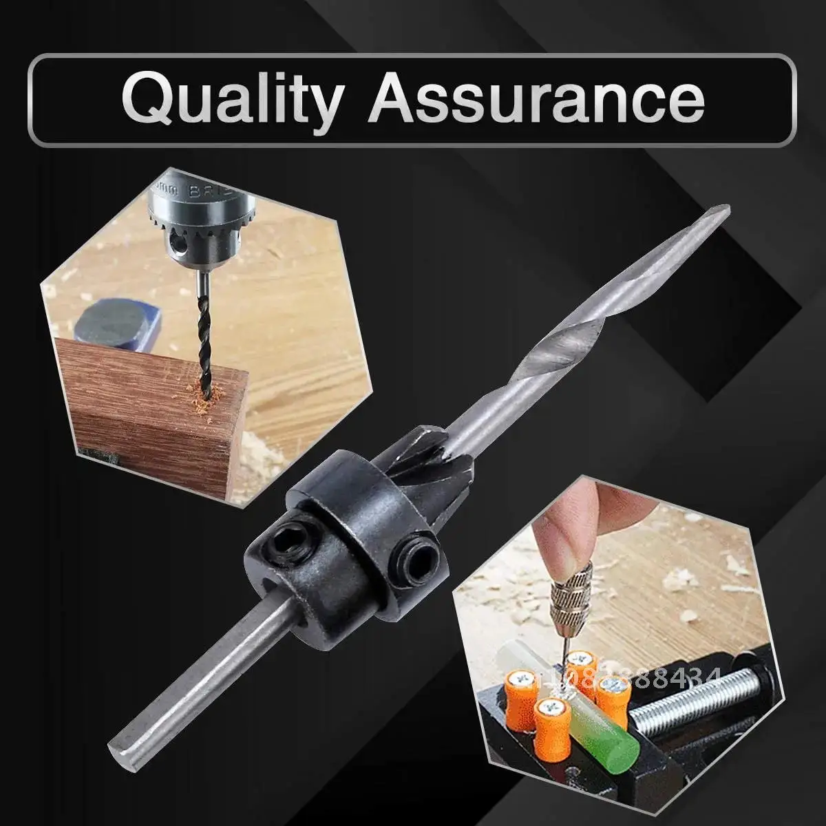 22 pcs Professional Countersink Drill Bit Set Tampered Drill Wood Screw Drills Stop Collar Woodworking Countersinks Drills Bits
22 pcs Professional Countersink Drill Bit Set Tampered Drill Wood Screw Drills Stop Collar Woodworking Countersinks Drills Bits