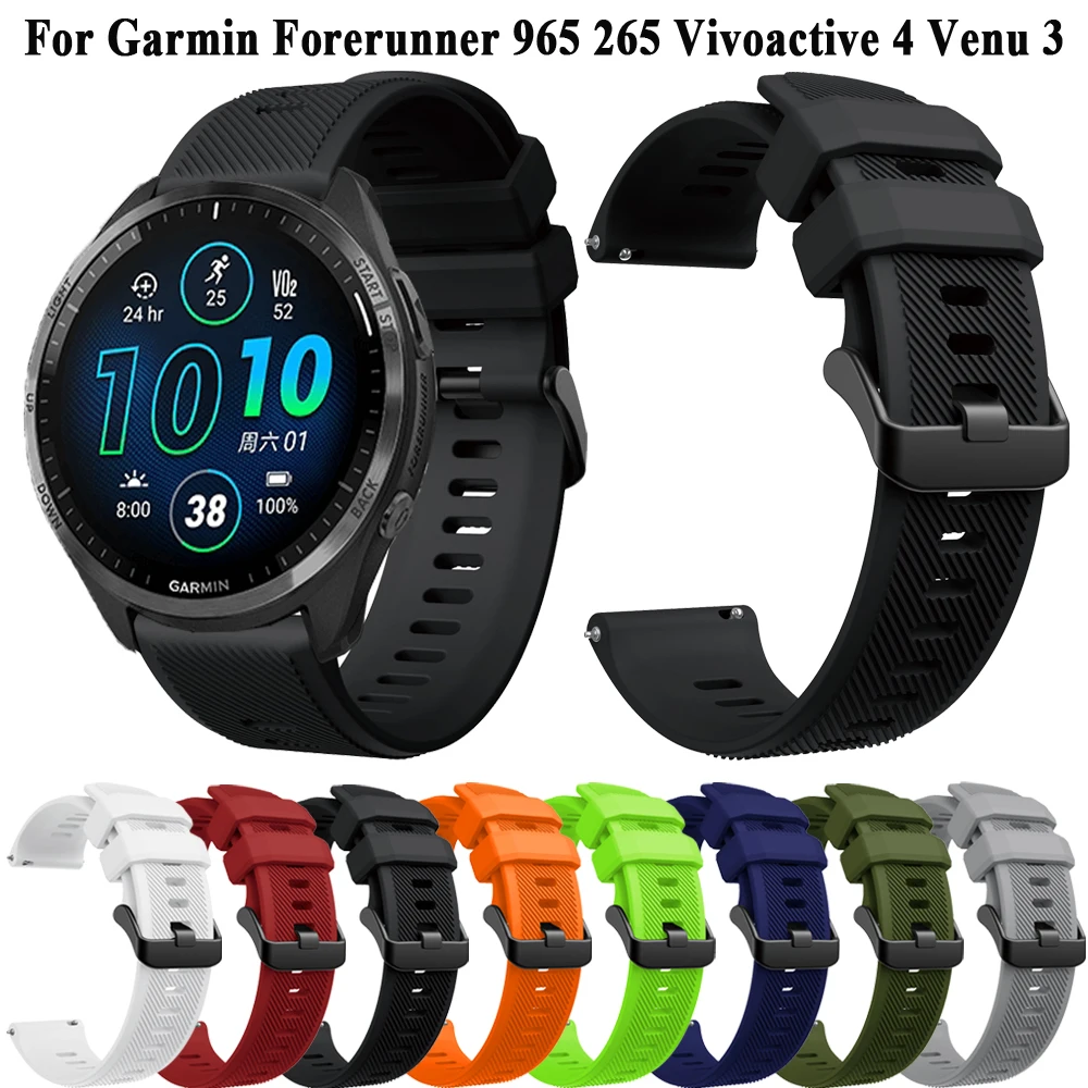 Silicone 22mm Watch Strap For Garmin Forerunner 265 965 Bands For Forerunner 745 255 Music Vivoactive 4 Venu 2 3 Bracelet Correa
Silicone 22mm Watch Strap For Garmin Forerunner 265 965 Bands For Forerunner 745 255 Music Vivoactive 4 Venu 2 3 Bracelet Correa