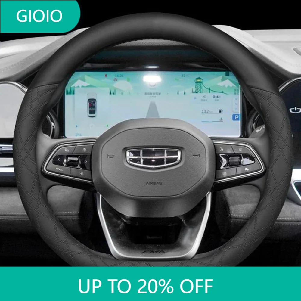 For Geely Monjaro Xingyue L 2022 2023 2024 PU Leather Car Steering Wheel Cover Wheel Cover Auto Decoration Steering Wheel Cover
For Geely Monjaro Xingyue L 2022 2023 2024 PU Leather Car Steering Wheel Cover Wheel Cover Auto Decoration Steering Wheel Cover