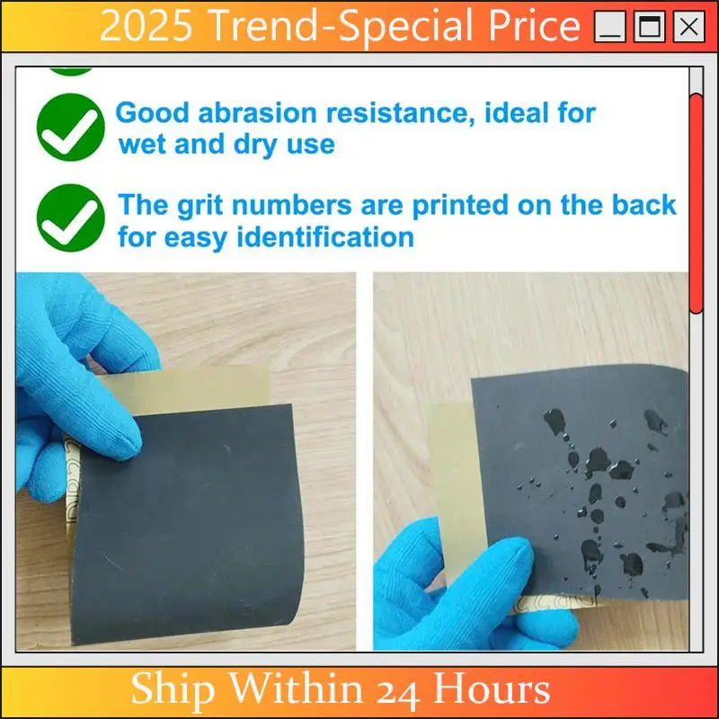 A61Z Deals Sandpaper Variety Pack, 20PCS Sand Paper Assorted For Wood Metal Sanding, Wet Dry Sandpaper Sheets , 9 X 3.6 Inch Dur
A61Z Deals Sandpaper Variety Pack, 20PCS Sand Paper Assorted For Wood Metal Sanding, Wet Dry Sandpaper Sheets , 9 X 3.6 Inch Dur