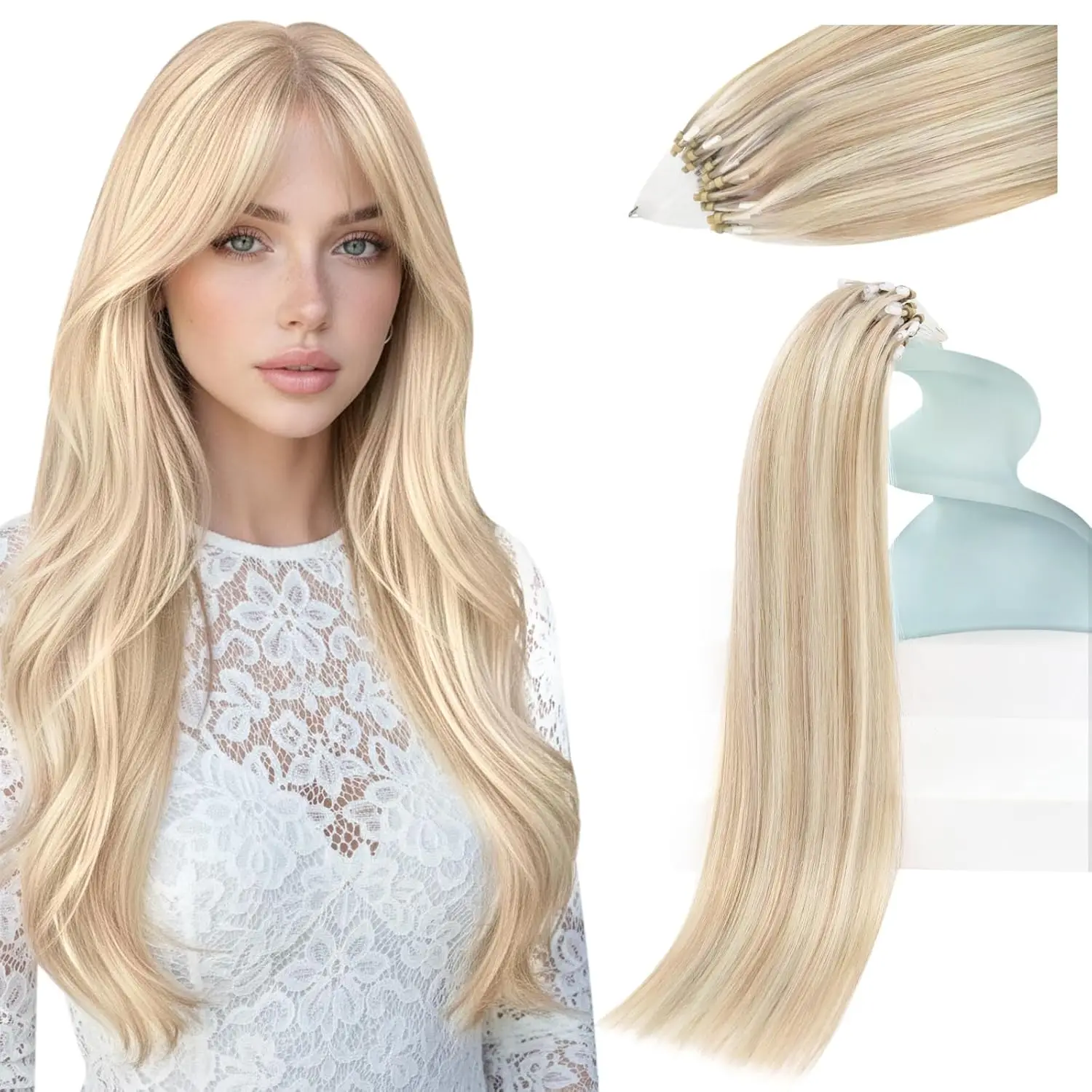 Микропротяжки для наращивания волос из натуральных человеческих волос, светло-русые с мелированием, с бусинами, легко устанавливаемые, для микропротяжки.
Микропротяжки для наращивания волос из натуральных человеческих волос, светло-русые с мелированием, с бусинами, легко устанавливаемые, для микропротяжки.