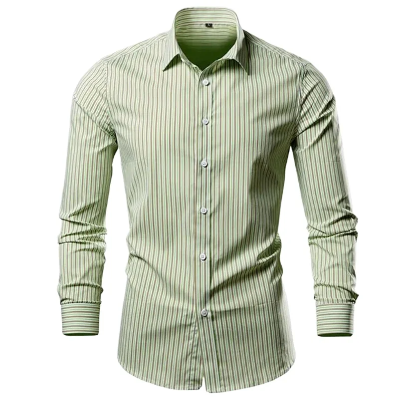 Mens Luxury Designer Striped Print Shirts High Quality Long Sleeve Tees Business Elastic Shirt Korean Man Blusas Estampadas Tops
Mens Luxury Designer Striped Print Shirts High Quality Long Sleeve Tees Business Elastic Shirt Korean Man Blusas Estampadas Tops