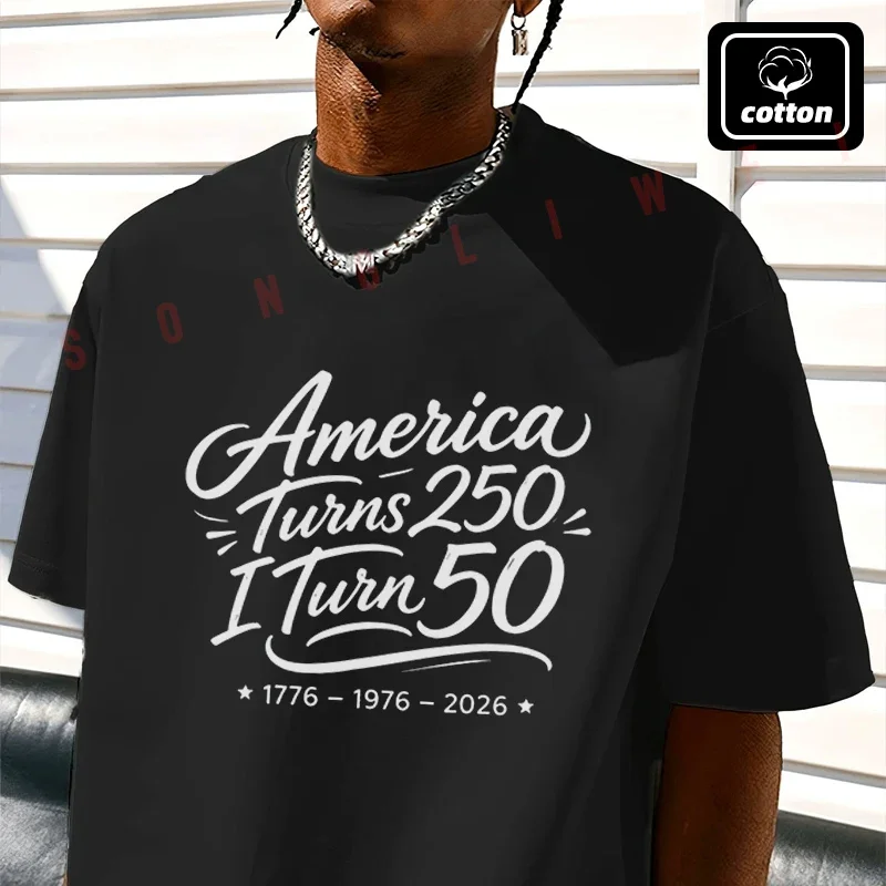 Men's Cotton T-Shirt Vintage 50Th Birthday America Turns 250 I Turn 50 Patriotic Motorcycle Tshirt Men's Casual Short Sleeve Tee
Men's Cotton T-Shirt Vintage 50Th Birthday America Turns 250 I Turn 50 Patriotic Motorcycle Tshirt Men's Casual Short Sleeve Tee