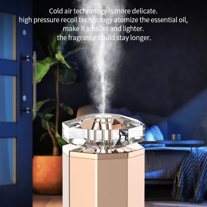 In stock Strong Mist Crystal Magnetic Waterless Luxurious 120ml Essential Oil Aroma Diffuser for Hotel
In stock Strong Mist Crystal Magnetic Waterless Luxurious 120ml Essential Oil Aroma Diffuser for Hotel