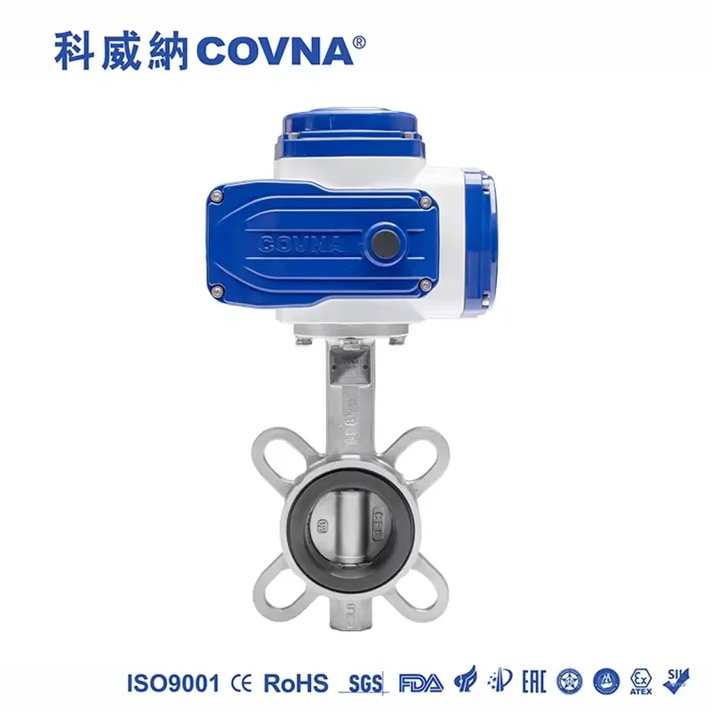 COVNA DN150 6 Inch PN16 PTFE Seat Wafer Type 316 Stainless Steel 24VDC Three Phrase Modulating Electric Actuator Butterfly
COVNA DN150 6 Inch PN16 PTFE Seat Wafer Type 316 Stainless Steel 24VDC Three Phrase Modulating Electric Actuator Butterfly