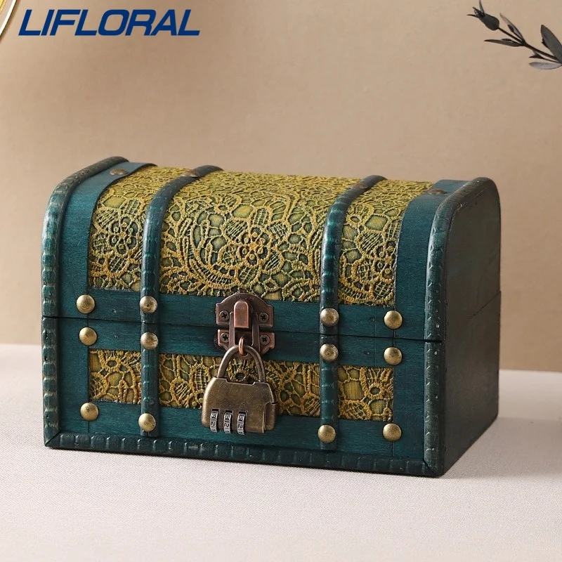 Винтажная деревянная коробка для сувениров с запирающейся крышкой, контейнер для хранения ювелирных изделий и декоративных домашних принадлежностей 
Винтажная деревянная коробка для сувениров с запирающейся крышкой, контейнер для хранения ювелирных изделий и декоративных домашних принадлежностей