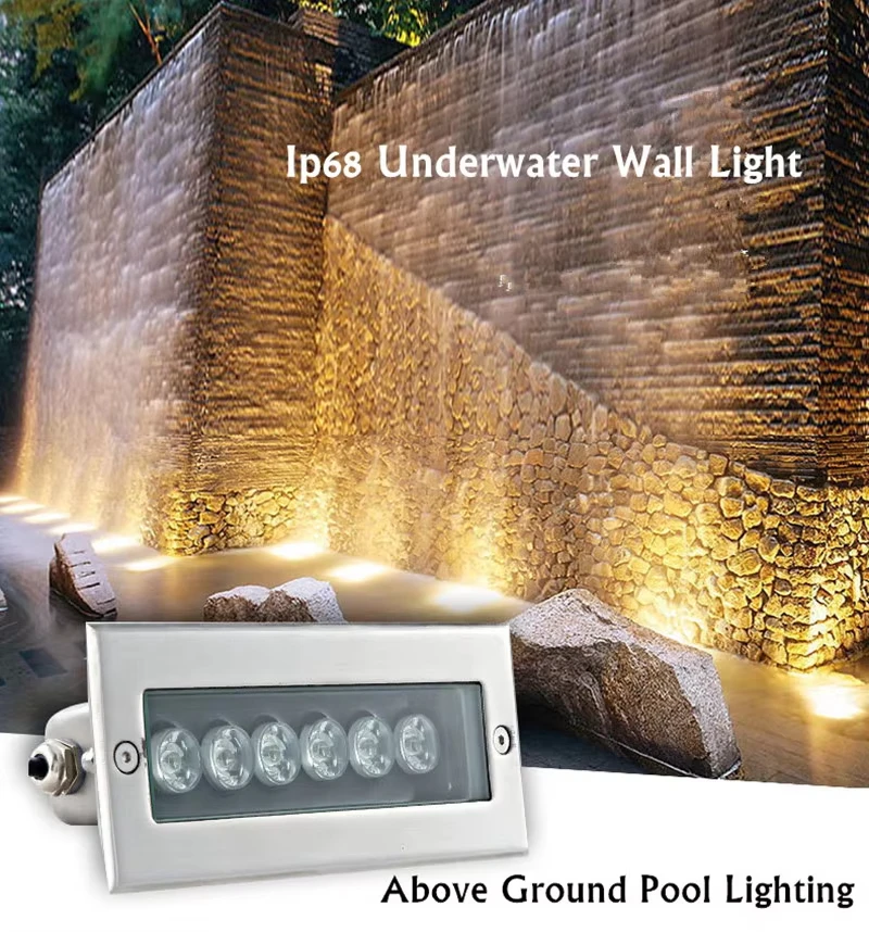 All-aluminum Colorful RGB Pool Light Water Curtain Wall Waterfall Water Feature Lights Recessed Underwater Lighting Garden Led
All-aluminum Colorful RGB Pool Light Water Curtain Wall Waterfall Water Feature Lights Recessed Underwater Lighting Garden Led