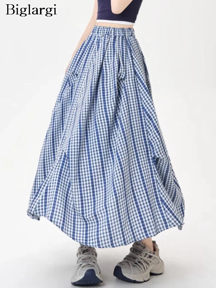 Oversized Summer Dress Women Plaid Striped Print Fashion Irregular Pleated Ruffle Ladies Dresses Loose Casual A-Line Woman Dress
Oversized Summer Dress Women Plaid Striped Print Fashion Irregular Pleated Ruffle Ladies Dresses Loose Casual A-Line Woman Dress