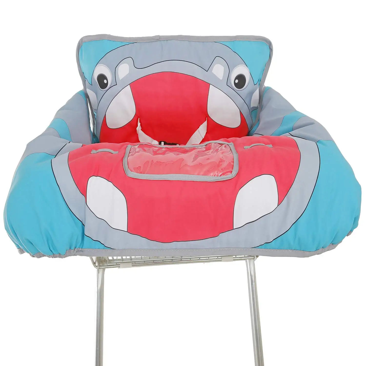 Cute Hippo Baby Shopping Cart Cover, Portable 2-in-1 High Chair Seat Liner with Safety Harness & Toy Loops
Cute Hippo Baby Shopping Cart Cover, Portable 2-in-1 High Chair Seat Liner with Safety Harness & Toy Loops