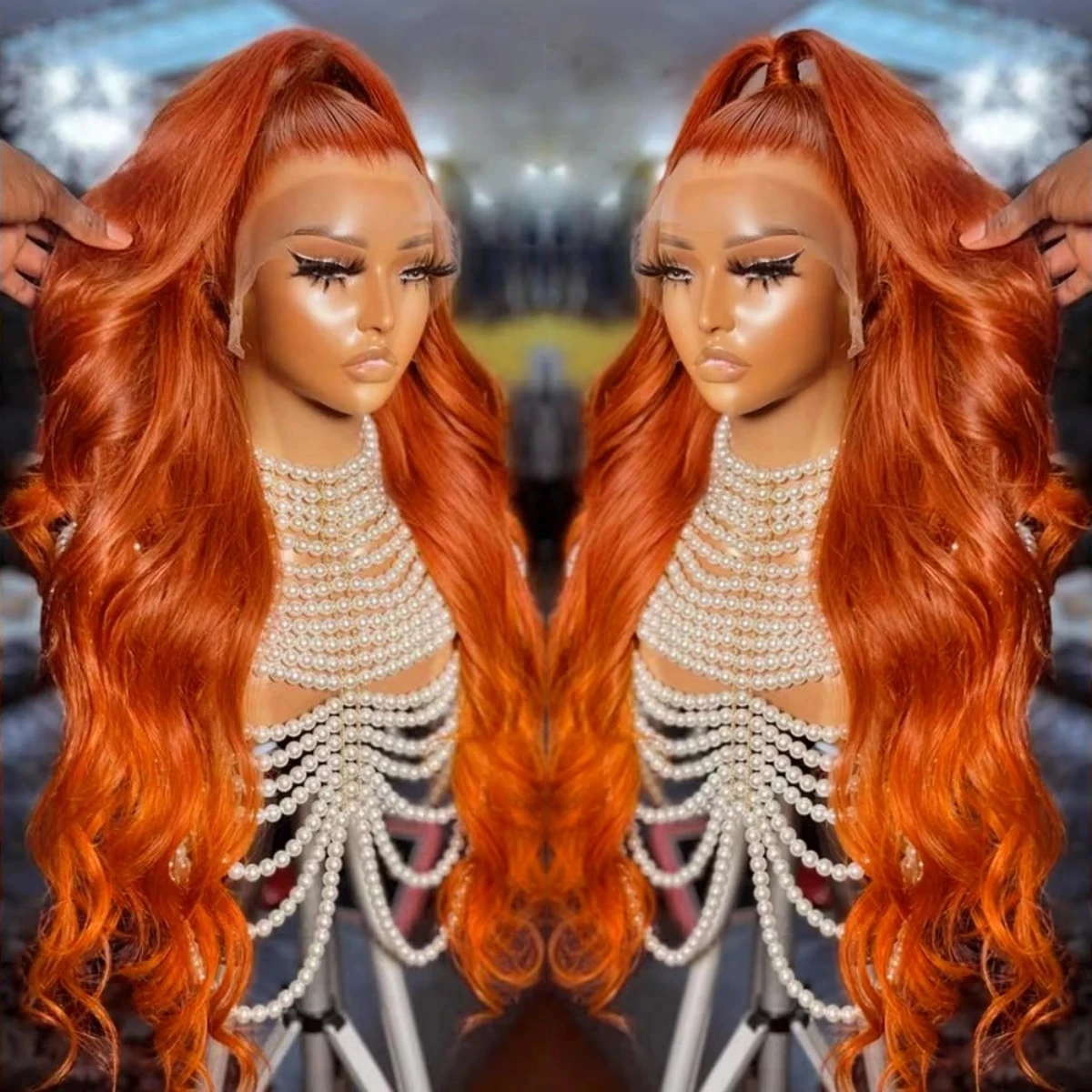250% Ginger Orange 13x6 HD Body Wave Lace Front Wigs Human Hair Vietnamese 30inch 350# Colored 13x4 Lace Frontal Wig for Women
250% Ginger Orange 13x6 HD Body Wave Lace Front Wigs Human Hair Vietnamese 30inch 350# Colored 13x4 Lace Frontal Wig for Women